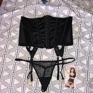 NEW! Seven ‘til Midnight Satin Cincher & Thong